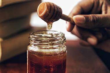 jar of honey spread