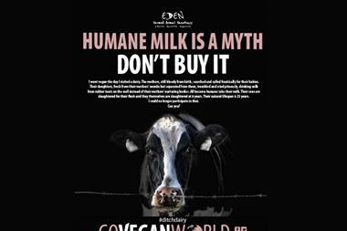 Vegan milk ad