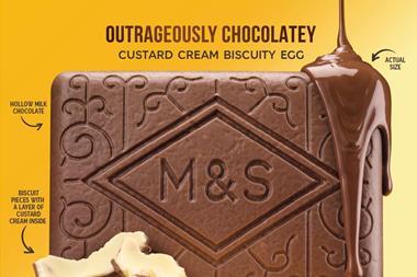 Outrageously Chocolatey Custard Cream Biscuity Egg