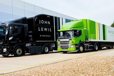 Waitrose and John Lewis heavy trucks
