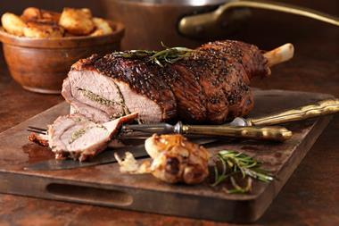 Leg of lamb roast dinner easter