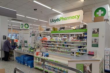 Lloyds pharmacy in Sainsburys
