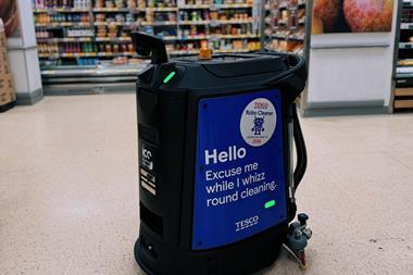 tesco cleaning robot