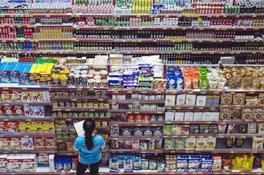 supermarket shelves aisles indonesia