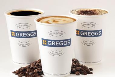 Greggs coffee cup