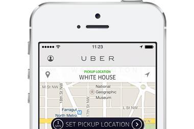 Uber delivery app