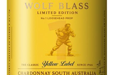 Wolf Blass Yellow Label rugby bottles for Six Nations 2017