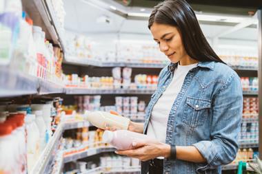 kefir dairy bottle shopper aisle compare