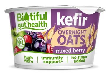 biotiful kefir overnight oats
