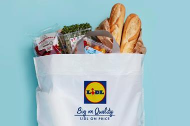 Lidl 9p plastic bag