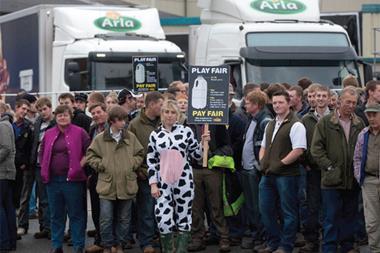 dairy protests