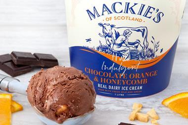 Mackies Chocolate Orange Honeycomb ice cream