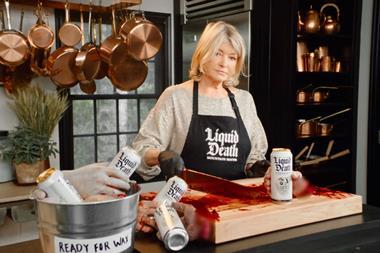 Liquid Death x Martha Stewart Candle Commercial hed 2022