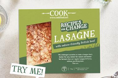 Cook reformulates lasagne to kick off new Recipes for change programme