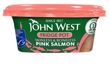 John West salmon fridge pot