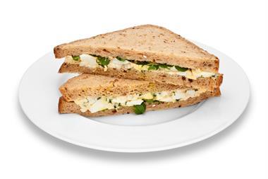 Egg mayonnaise sandwich