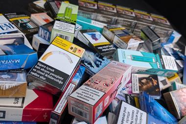 Illicit cigarettes discovered by PML - credit to PML