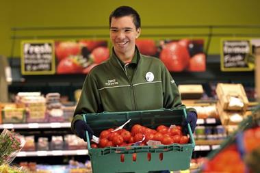 Tesco staff worker employee