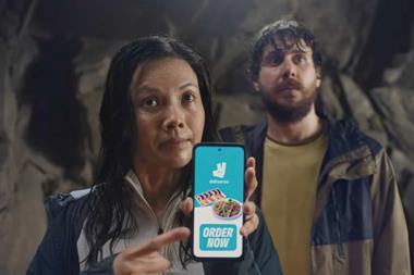 deliveroo ad screenshot bear