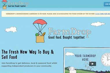 Click and collect online farmers market farm drop