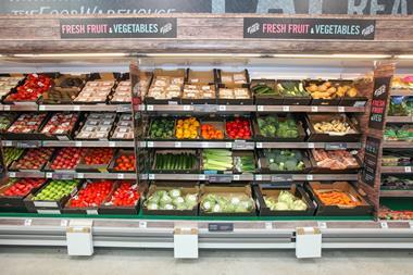 Iceland Food Warehouse loose produce aisle
