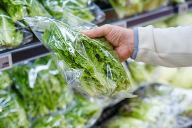 prepared bagged salad fresh