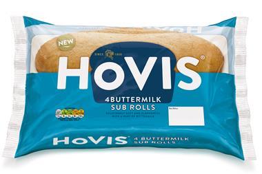Hovis White Buttermilk Sub Rolls 4PK
