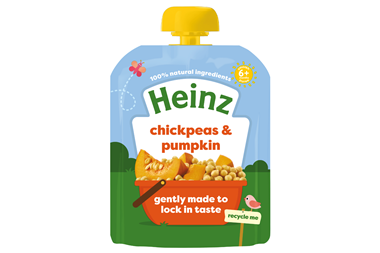 Heinz For Baby recyclable savoury pouches