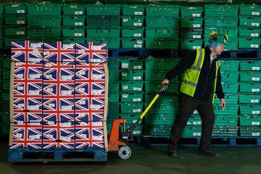 Morrisons staff british fruit and veg warehouse