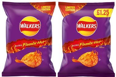 PepsiCo Extra Flamin' Hot Walkers crisps