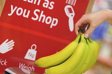 Tesco Scan as you Shop bananas