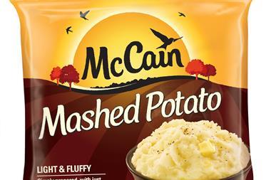 McCains frozen mashed potato