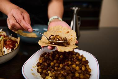 Chickpea and Vegetable Wrap world food pulses