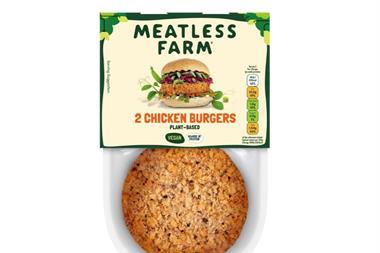 Meatless Farm chicken burgers