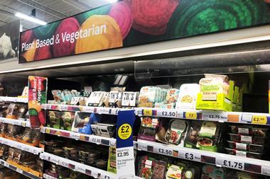 Tesco vegan vegetarian aisle