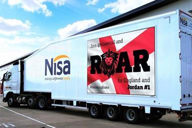 nisa lorry world cup branding