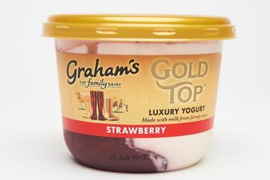 Graham's Gold Top Luxury Yogurt - Strawberry