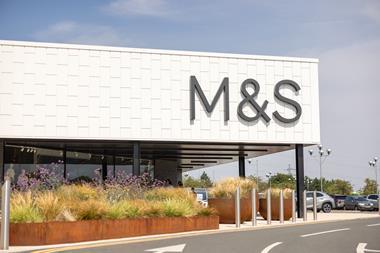 M&S marks and spencer store front