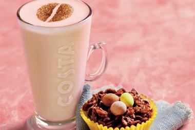 Costa Spring Menu coffee cake easter