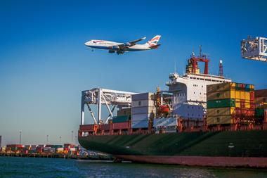 cargo ship aeroplane