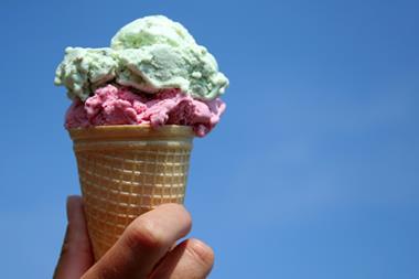 Ice cream in summer