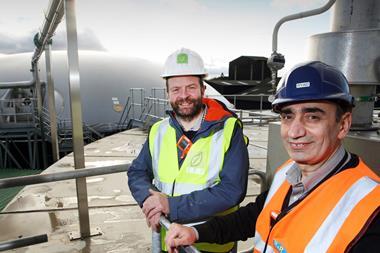 R&R’s Ryad Apasa (right), with James Thompson, head of operations at anaerobic digestion plant developer JFS Associates