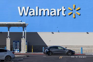 Walmart sign car park