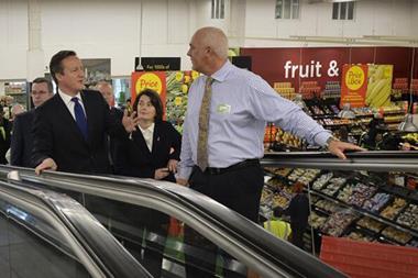 David Cameron visited Asda in Clapham Junction