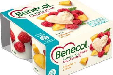 Benecol Raspberry Peach Yogurt