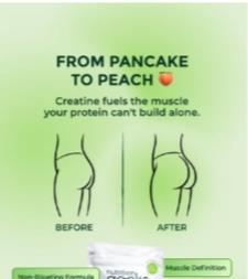 Nutrition Geeks - Social Media (Paid Ad) - Creatine From Pancake to Peach