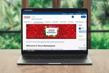 tesco marketplace mockup laptop