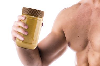 muscle man spread peanut butter