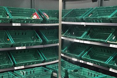 Tesco empty shelves