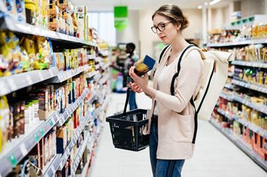 shopper supermarket pasta